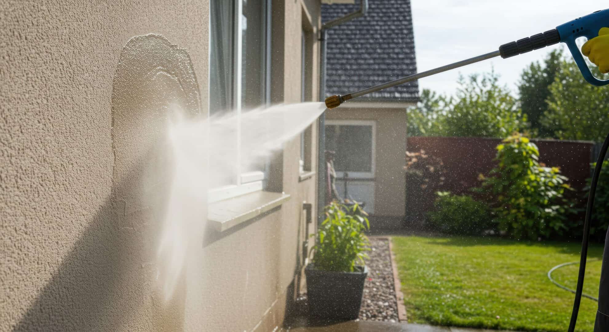 Effective pressure washing techniques for outdoor surfaces: home maintenance and cleaning methods.