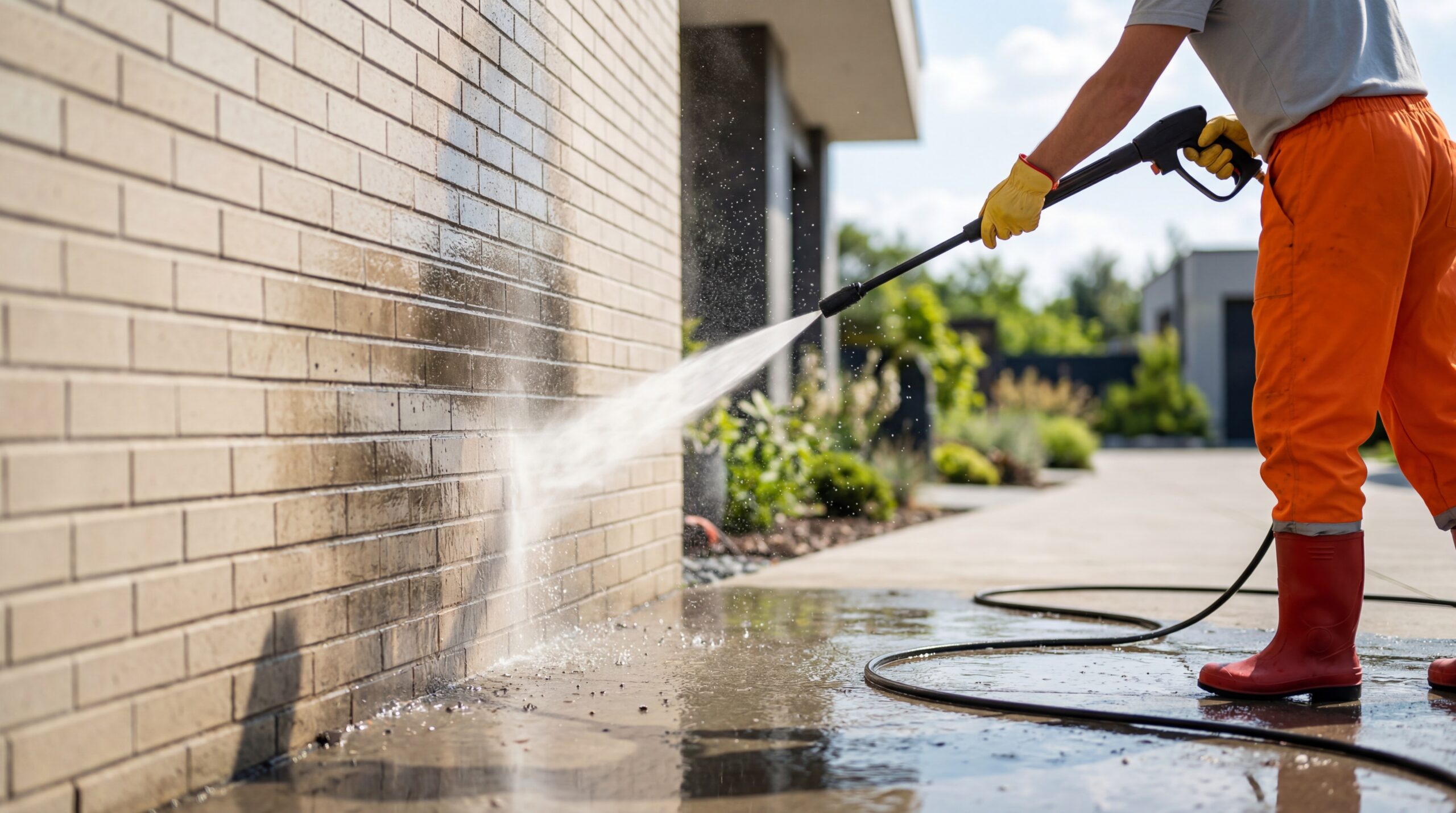 exterior wall clean